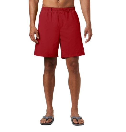 Columbia PFG Backcast III Men's Shorts Red | 912-WCKAMG