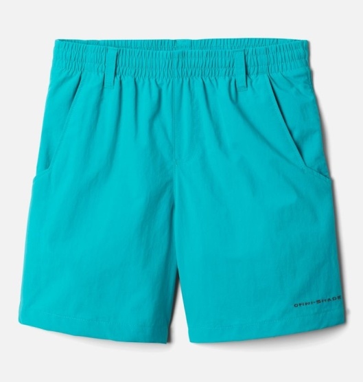 Columbia PFG Backcast Kids' Shorts Blue | 845-RNMBFC