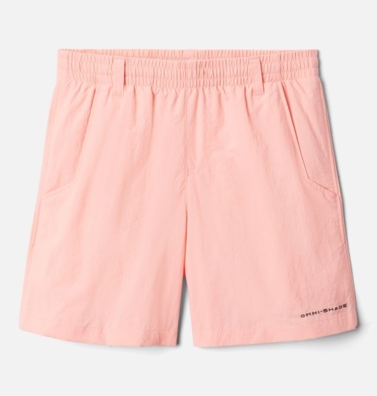 Columbia PFG Backcast Kids' Shorts Pink | 750-SMYRCN