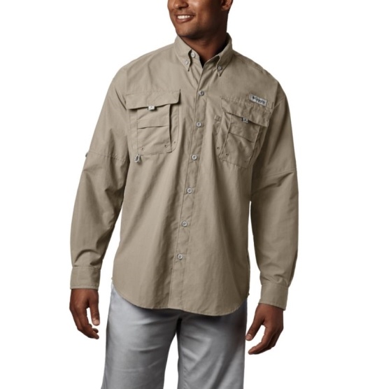 Columbia PFG Bahama II Men's Fishing Shirts Khaki | 021-GYULXI