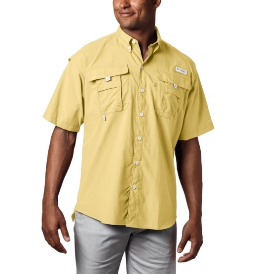 Columbia PFG Bahama II Men's Fishing Shirts Yellow | 164-VDSOET