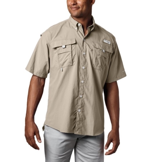 Columbia PFG Bahama II Men's Fishing Shirts Khaki | 209-EPROLV