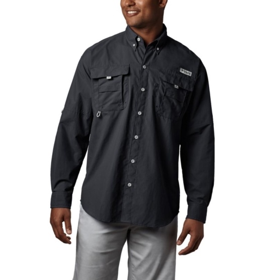 Columbia PFG Bahama II Men's Fishing Shirts Black | 570-NGUXRP