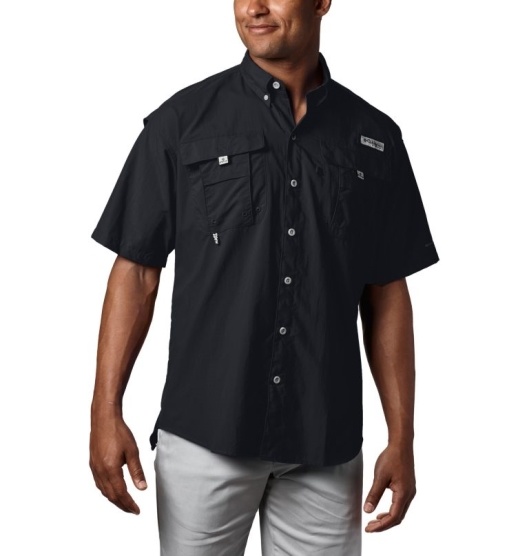 Columbia PFG Bahama II Men's Fishing Shirts Black | 732-CFGUDV