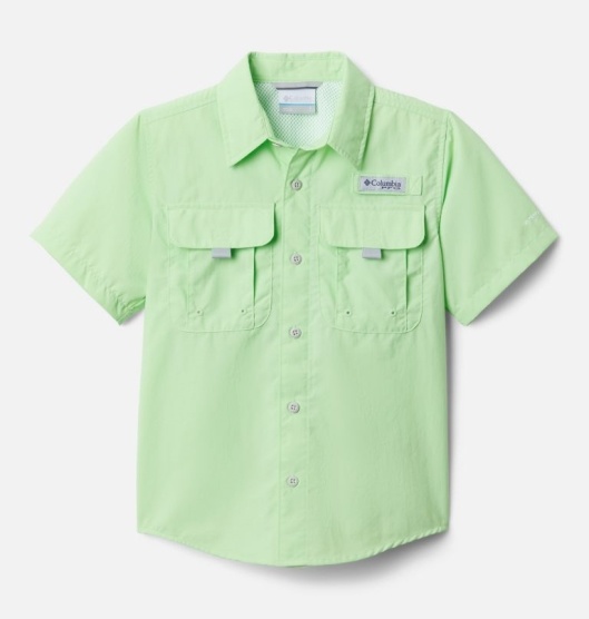 Columbia PFG Bahama Kids' Shirts Green | 690-DXLNCZ