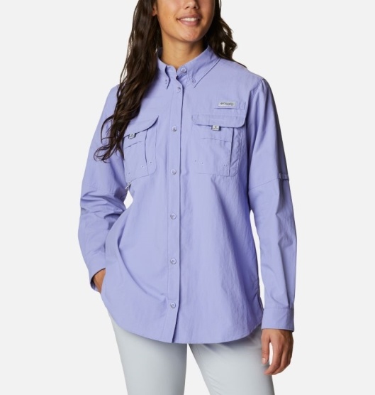 Columbia PFG Bahama Women's Shirts Blue | 259-PGKCXI