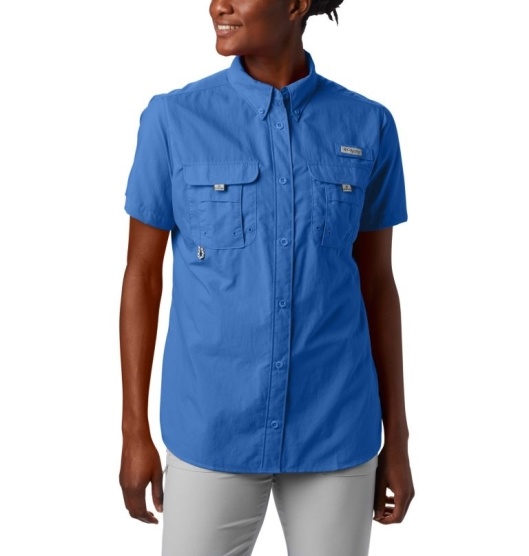 Columbia PFG Bahama Women's Shirts Blue | 287-GZTWCO