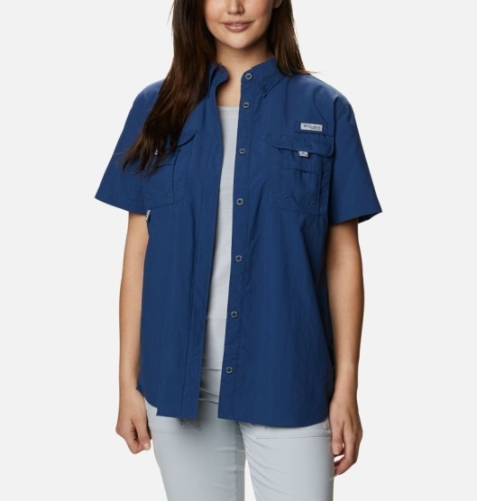 Columbia PFG Bahama Women's Shirts Blue | 918-NZJDIO