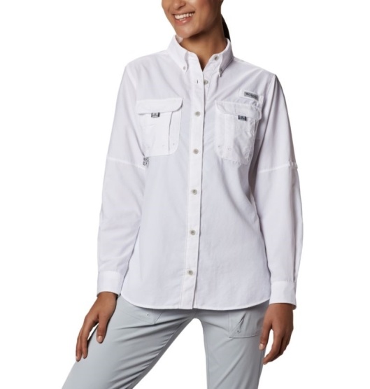 Columbia PFG Bahama Women's Shirts White | 964-LIKXPW