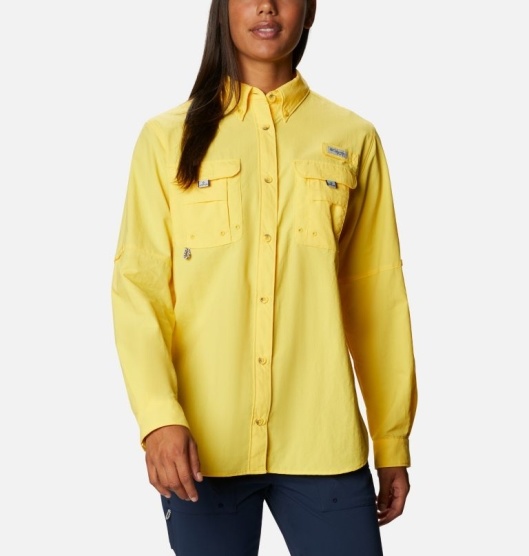 Columbia PFG Bahama Women's Shirts Yellow | 934-VEQAWF