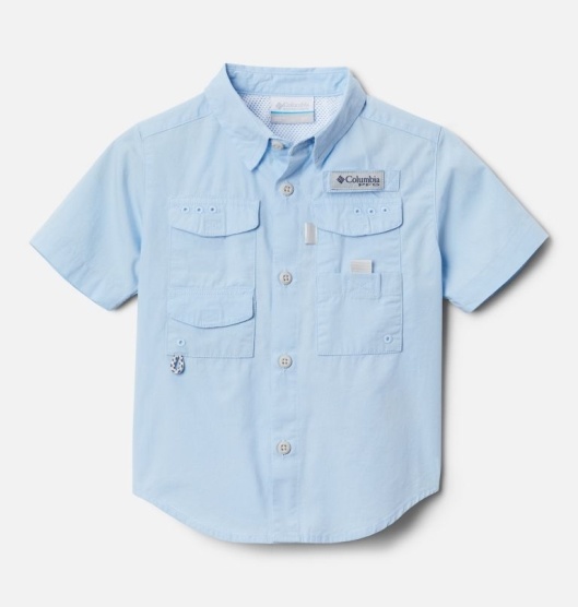 Columbia PFG Bonehead Kids' Shirts Blue | 381-JUARVO