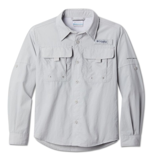 Columbia PFG Bonehead Kids' Shirts Grey | 815-WXLYRG