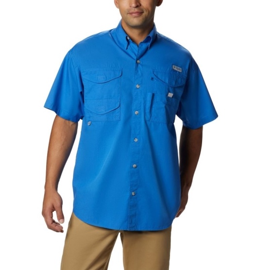 Columbia PFG Bonehead Men's Fishing Shirts Blue | 105-ARPZFX