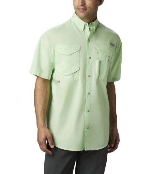 Columbia PFG Bonehead Men's Fishing Shirts Green | 475-WCJAVX