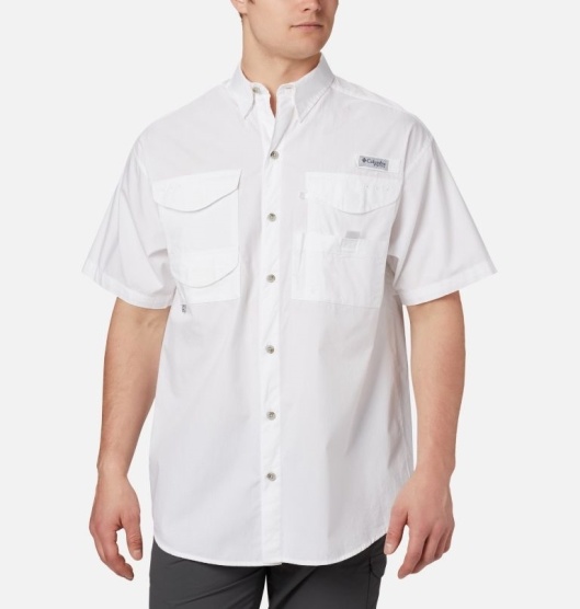 Columbia PFG Bonehead Men's Fishing Shirts White | 832-NPTLVK