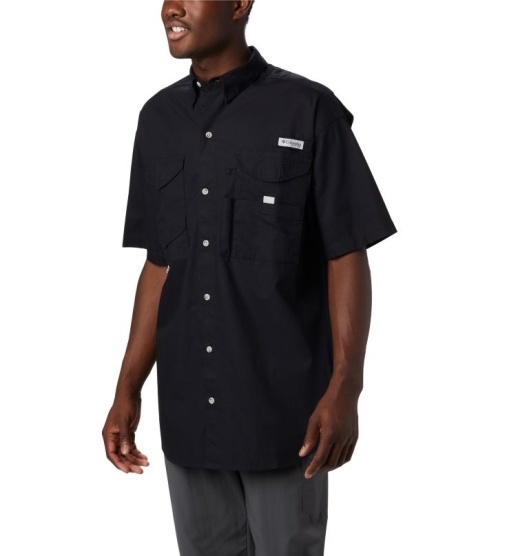 Columbia PFG Bonehead Men's Fishing Shirts Black | 856-BYKOPZ