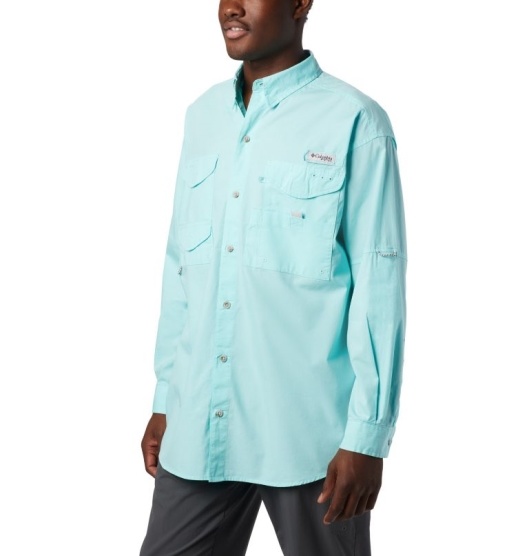 Columbia PFG Bonehead Men's Shirts Green | 704-YCGXQD