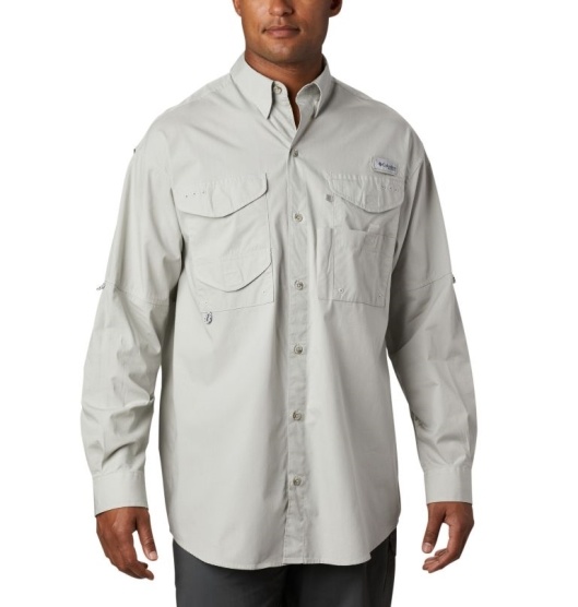 Columbia PFG Bonehead Men's Shirts Grey | 136-UIKTFC