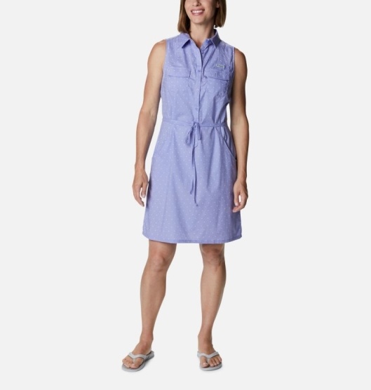 Columbia PFG Bonehead Women's Dresses Blue | 592-MHSJTF