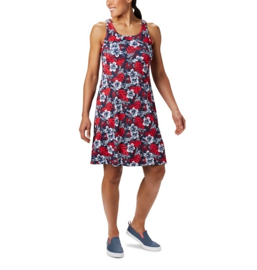 Columbia PFG Freezer III Women's Dresses Navy | 721-LSGYWC