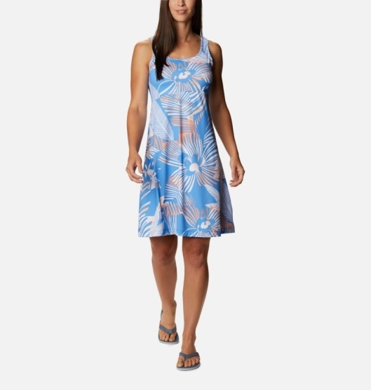 Columbia PFG Freezer III Women's Dresses Blue | 781-YRFUTS