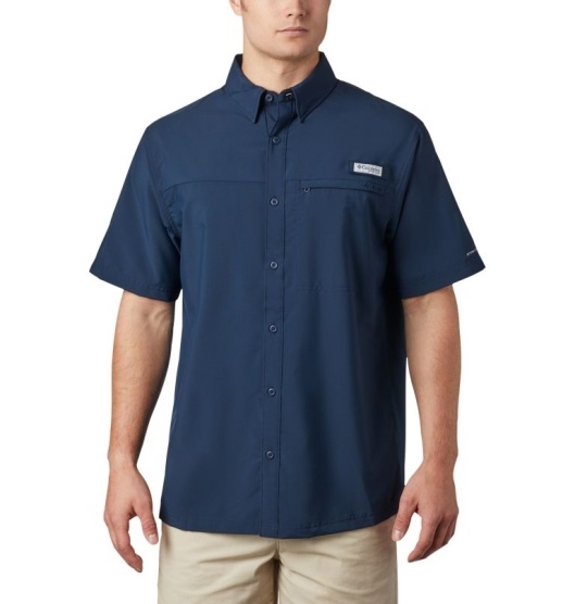 Columbia PFG Grander Marlin Men's Shirts Navy | 305-KMNLFT