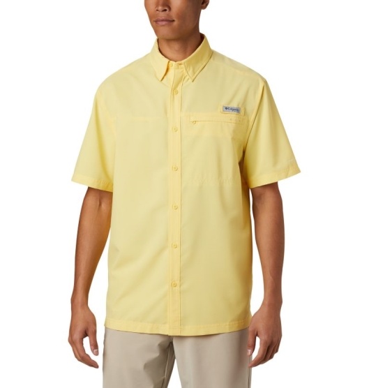 Columbia PFG Grander Marlin Men's Shirts Yellow | 365-AWUSHC