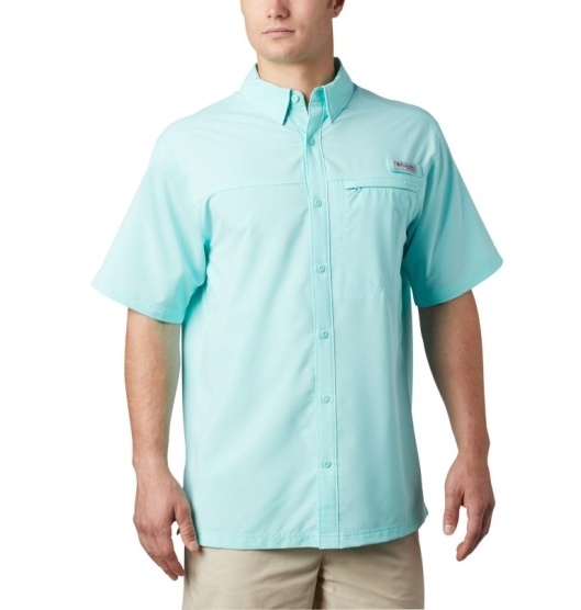 Columbia PFG Grander Marlin Men's Shirts Green | 794-YPJEXB