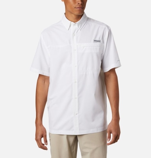 Columbia PFG Grander Marlin Men's Shirts White | 928-CLIPKW