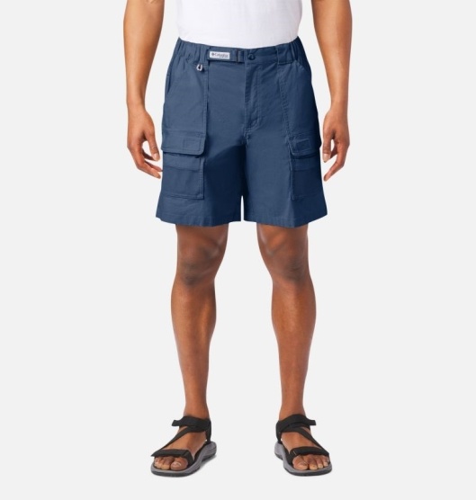 Columbia PFG Half Moon III Men's Shorts Blue | 891-VHNRSE