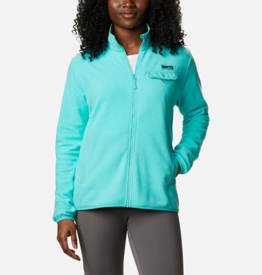 Columbia PFG Harborside Women's Hoodies Blue | 273-WHMYKN