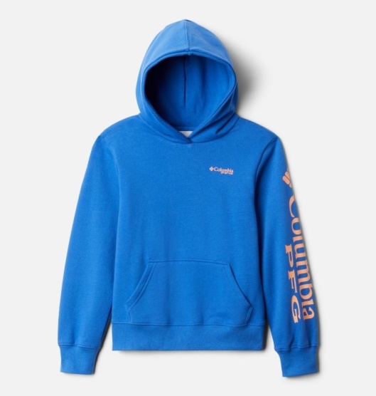 Columbia PFG Kids' Hoodies Blue | 058-FTDBZG