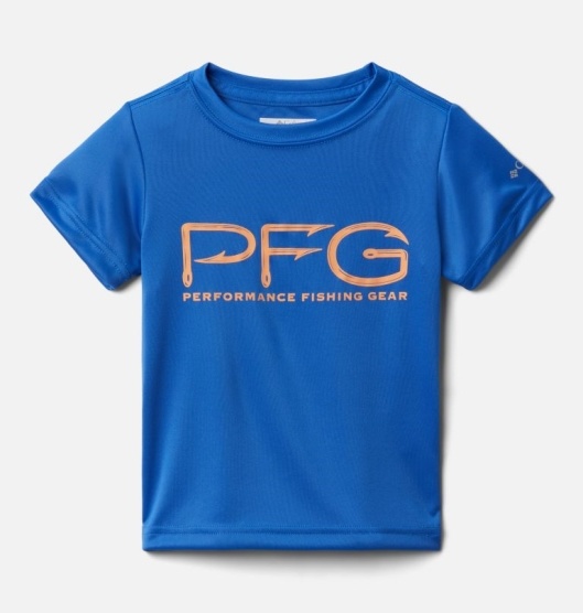 Columbia PFG Kids' Shirts Blue | 071-ICBMEF