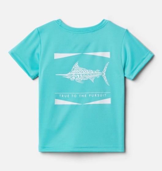 Columbia PFG Kids' Shirts Blue | 417-XKTCVQ