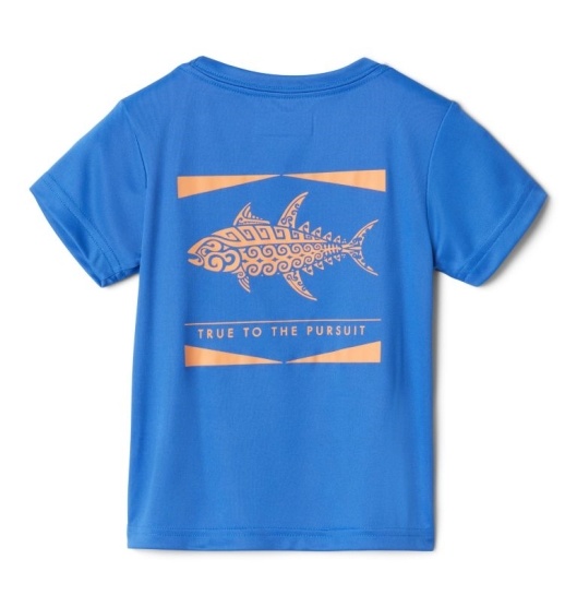 Columbia PFG Kids' Shirts Blue | 802-XWNDYE