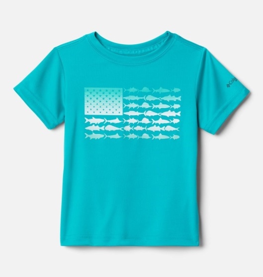 Columbia PFG Kids' Shirts Blue | 869-ODCSAF