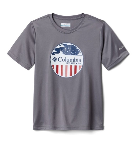 Columbia PFG Kids' Shirts Grey | 827-MXPTJU