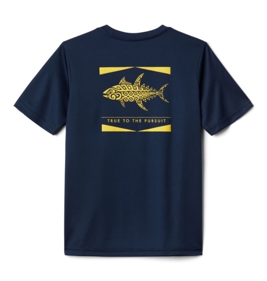 Columbia PFG Kids' Shirts Navy | 901-WNOYTF