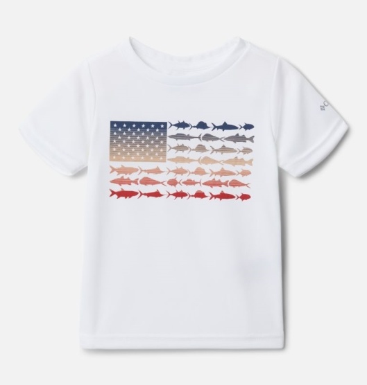 Columbia PFG Kids' Shirts White | 629-QRNFGC