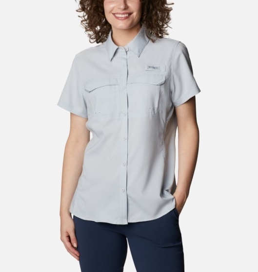 Columbia PFG Lo Drag Women's Shirts Grey | 987-YTCOQV