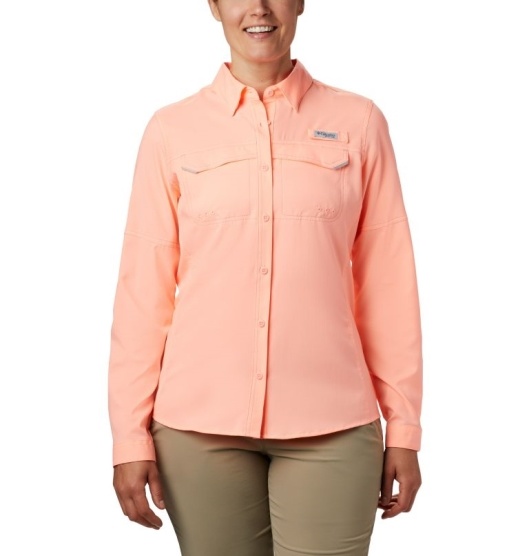 Columbia PFG Lo Drag Women's Shirts Pink | 786-SMZYCH