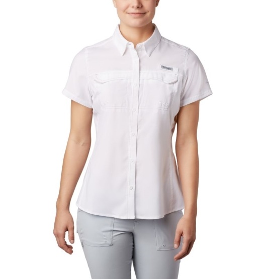 Columbia PFG Lo Drag Women's Shirts White | 105-JYOUIK