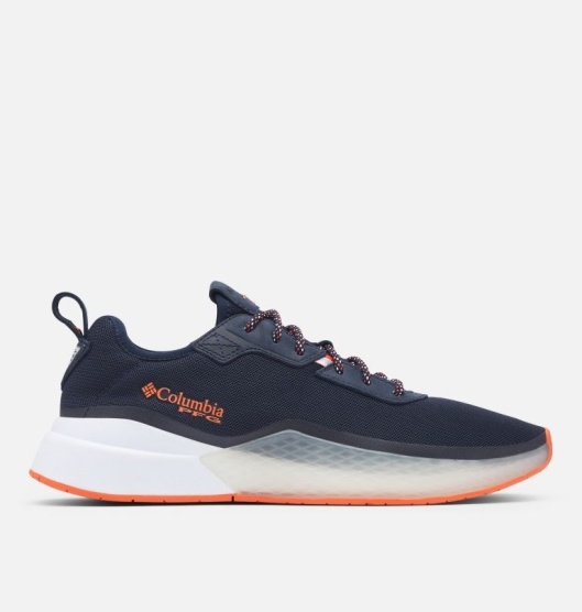 Columbia PFG Low Drag Men's Sneakers Navy Orange | 045-QGZCAK