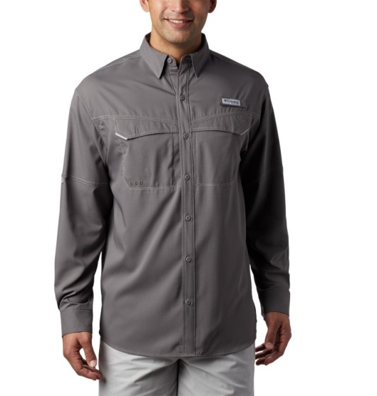 Columbia PFG Low Drag Offshore Men's Shirts Grey | 039-WRSLDX