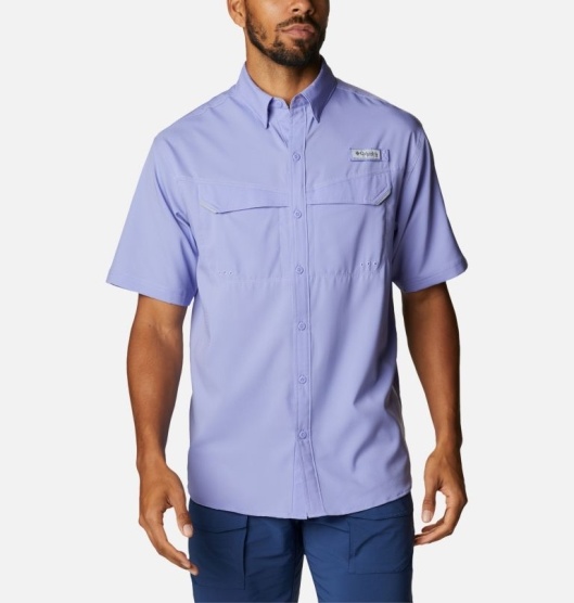 Columbia PFG Low Drag Offshore Men's Shirts Blue | 531-NSPBCI