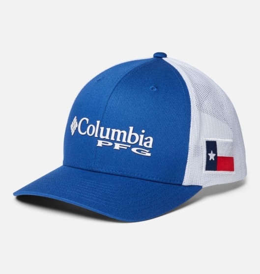 Columbia PFG Mesh Baseball Cap Women's Hats Blue White | 021-MLBWOF