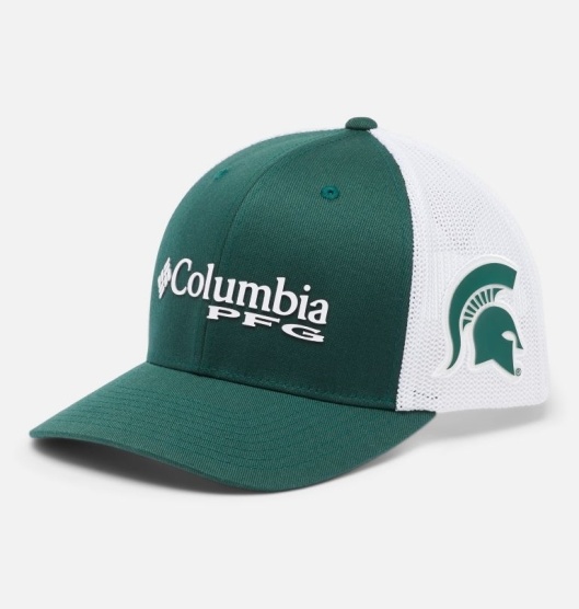 Columbia PFG Mesh Snap Back Baseball Cap Women's Hats Green | 136-JGYBZO