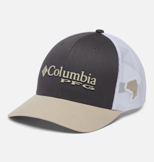 Columbia PFG Mesh Snap Back Baseball Cap Men's Hats Brown Khaki | 712-FTHERB