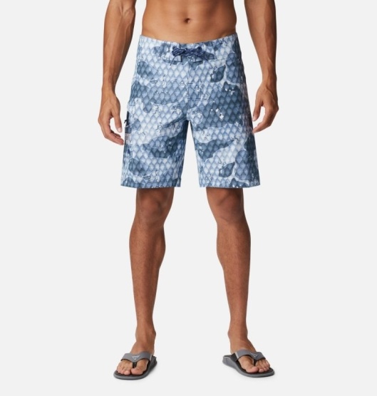 Columbia PFG Offshore Men's Shorts Light Blue | 684-MRPYZQ