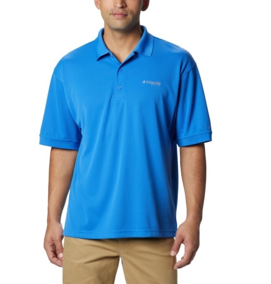 Columbia PFG Perfect Cast Men's Polo Blue | 439-YJUAWZ